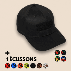 la casquette switch – noir (1 écusson velcro) personnalisable